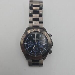 Fossil CH2869 Retro Traveler Mens Silver Stainless Steel Analog Dial Watch Bb851